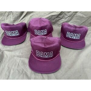 Lot Of 4 Vintage NEW SAN SUN Alabama Crimson Tide Bama SnapBack Trucker Hats Red